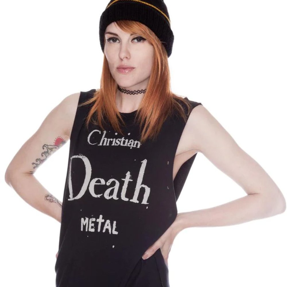 UNIF Christian Death Metal Muscle Tank Shirt